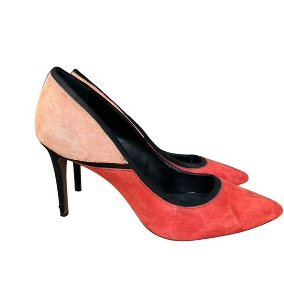 Aldo color block suede/leather heels size 8 3.5” heel - Picture 1 of 7